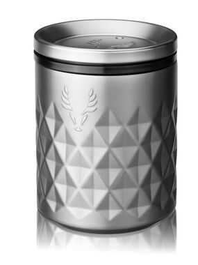 Viski Paragon Double Walled Rocks Tumbler with Lid Platinum- NEW WITHOUT TAGS